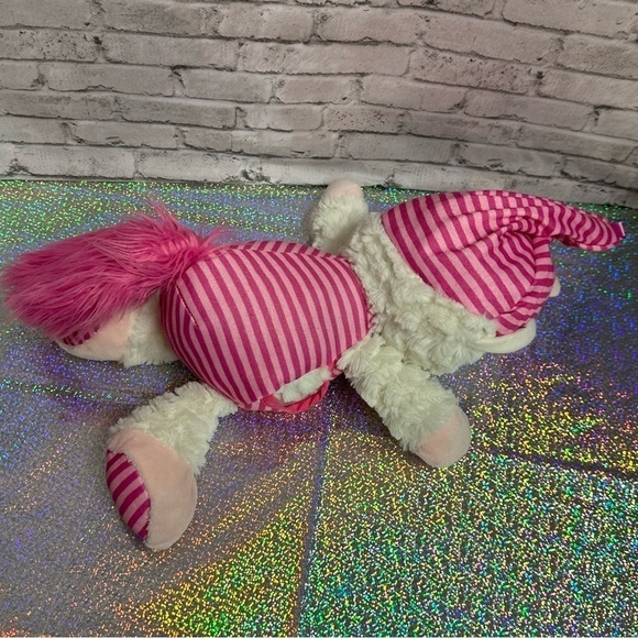 Unicorn Sleepy Caps Plush Fyala Stuffed Unicorn Plush Pink & White Rainbow - Picture 7 of 11